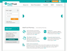 Tablet Screenshot of meditrust.com